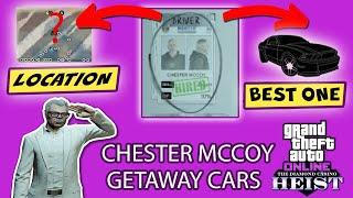 GTA Online CHESTER MCCOYs All Getaway Vehicles and his best Vehicle & their Parking Locations Tuto