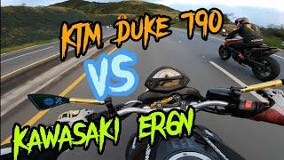 Ktm duke 790 vs kawasaki er6n