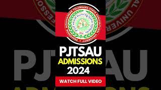 PJTSAU Admission 2024  Agriculture Diploma Courses Admissions in PJTSAU  Diploma Courses 2024