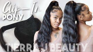 No More EXPENSIVE Salon Ponytails Get into the CLIP-IN PONY  Tierra J Beauty 