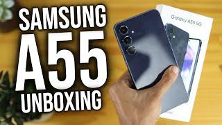 This Yes Samsung Galaxy A55 5G Unboxing of the BEST MID-RANGE cell phone from Samsung IN 2024