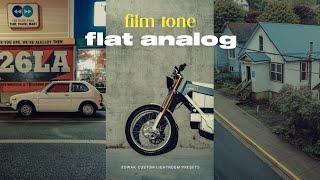 Flat analog Film Lightroom Presets tutorial #541