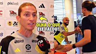 A PRIMEIRA ENTREVISTA DE FILIPE LUÍS COMO TREINADOR DO FLAMENGO