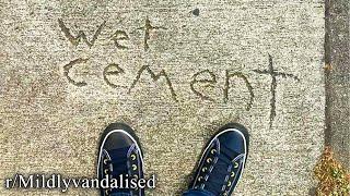 rMildlyvandalised  kid named wet cement