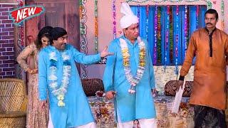 Nasir Chinyoti and Jiya Butt  Sajan Abbas  Priya Khan  Stage Drama  Khand Nalon Mithi #comedy