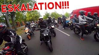 MIT 200 MOTORRÄDERN DURCH DIE STADT  ABOTREFFEN Kawaque Debo Alphavlogs