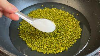 Whether you are cooking mung beans or red beans you only need to add one more step before cooking