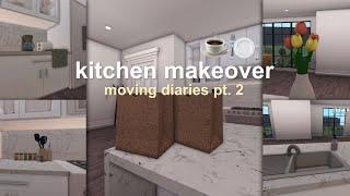  moving diaries pt. 2  decorating kitchen & grocery shopping   bloxburg roleplay ️