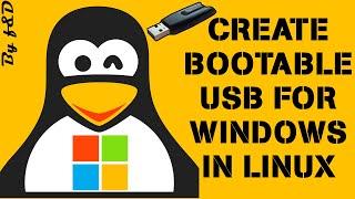 Create bootable windows 10 USB in ubuntu Linux 2020 UPDATED