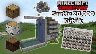 Aşırı Basit Tam Otomatik Ağaç Farmı Saatte 20000 Odun - Minecraft Hardcore Survival 1.19 - Bölüm 10