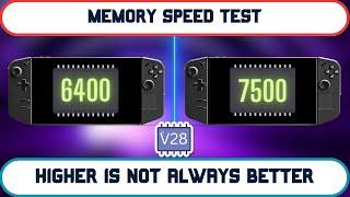 LEGION GO Memory Speed Test  6400MTs vs 7500MTs