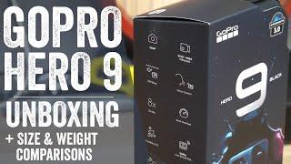 GoPro Hero 9 Proper Unboxing  Size & Weight Comparisons