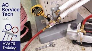 Steps to Vacuum and Charge Refrigerant on a Mini Split Unit