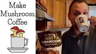 Medicinal Mushroom Infused Coffee with Sacred 7 Mushroom Extract Powder