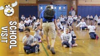 Mr. Marc visits Holy Cross Catholic School