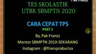 Bocoran Soal TPS UTBK SBMPTN 2020 + CarCep2