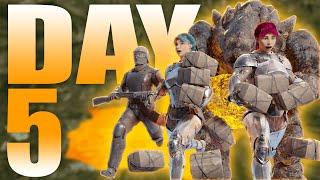 ONLINE Raiding A Broken Cave And Countering Element Veins - ARK PvP