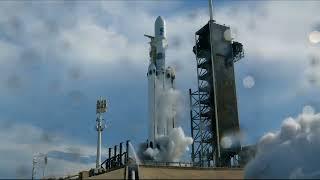 LIFTOFF SpaceX Falcon Heavy with NOAA GOES-U