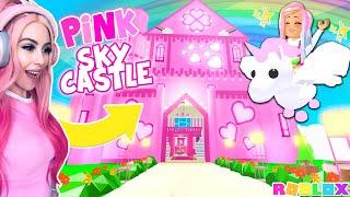 I Bought The *BRAND NEW* PINK SKY CASTLE In Adopt Me... Pink Princess Castle In Adopt Me