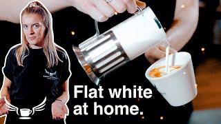 Flat White at home without a coffee machine • Home Barista.