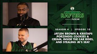 Jaylen Brown & Kristaps Porzingis Cookies & Cream inside the car rides and stealing JB’s seat