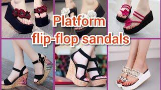 BEAUTIFUL PLATFORM FLIP-FLOP SANDALSSTYLISH FLIP-FLOP SANDALS