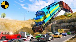 Trains and Car Crashes #5  BeamNG.Drive