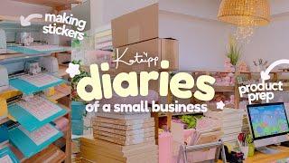 SMALL BUSINESS DIARIES  Behind the scenes shop launch prep for christmas pt.1