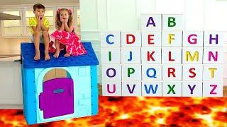 Roma and Diana learn the alphabet  ABC song
