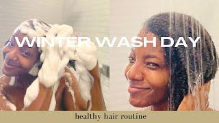 Winter Wash Day Routine Healthy Hair Growth