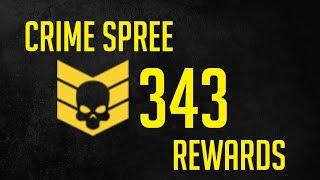 Payday 2 Crime Spree Rank 343 Rewards