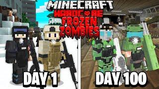 We Survived 100 Days in a Frozen Zombie Apocalypse in Minecraft... Heres What Happened...