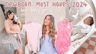 NEWBORN MUST HAVES 2024 *baby essentials for sleeping playing + feeding*