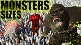 The Real SIZE of MONSTERS  3D ComparisonMonster Size comparison in 3D