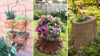 34+ Crafty and Creative Garden Planter Ideas to Make Your Garden Look Gorgeous