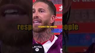 Sergio Ramos gets angry with a Sevilla fan