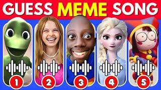 GUESS MEME & WHOS SINGING    Lay Lay King Ferran Salish Matter Elsa MrBeast Pomni Gega