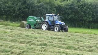 New Holland TM140 with McHale F550 baler