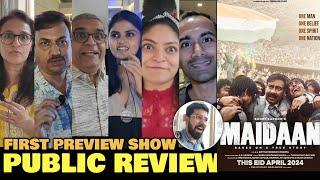 Maidaan PUBLIC REVIEW  First Premier Show  Ajay Devgn