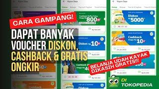 UDAH KAYAK DIKASIH GRATIS Cara Dapat Banyak Voucher Diskon Cashback & Gratis Ongkir Tokopedia