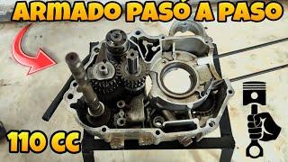 ARMADO DE MOTOR 110 COMPLETO  BIEN EXPLICADO PASO A PASO