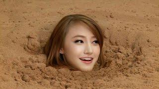 Quicksand girl sinking in quicksand  how to escape from quicksand