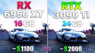 RX 6950 XT vs RTX 3090 Ti - Test in 10 Games