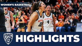 No. 3 Colorado vs. No. 25 Oregon State Womens Basketball Highlights  2023-24 Season