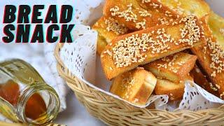 Honey Bread Snack  Easy Double Roti Snack  Make it from Leftover Bread
