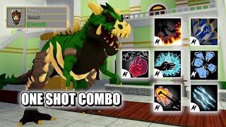 Best T-Rex Combo With Every Fighting Style  Blox Fruits Christmas Update Part 1