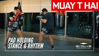 Muay Thai Training Series Pad Holding Stance & Rhythm