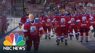 Watch Russian President Vladimir Putin Falls On The Ice At Hockey Game  NBC News