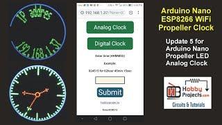 Arduino Nano ESP8266 WiFi Propeller Clock