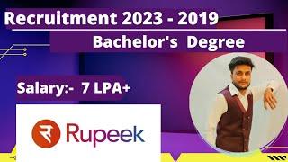 Rupeek Off Campus Drive For 2023 2022 2021 2020 Batch  IT Company Jobs  Salary 4LPA+